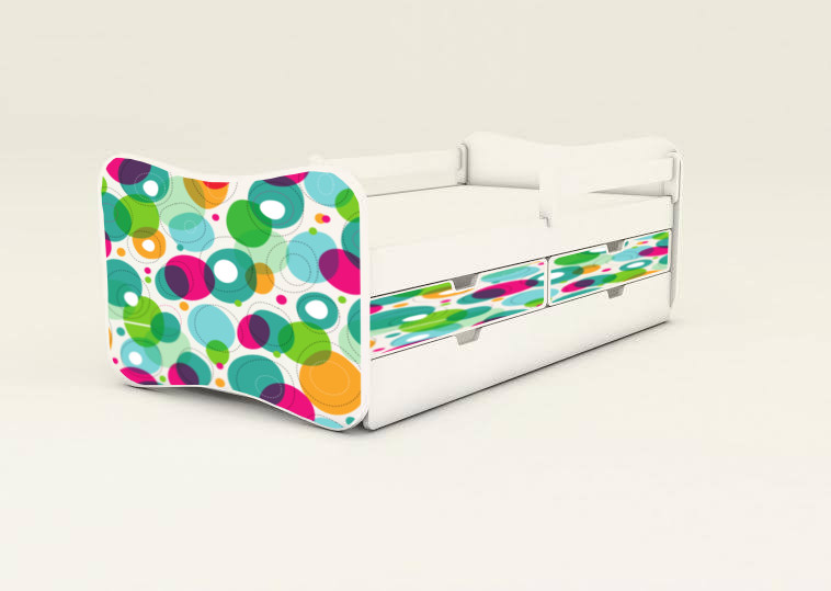 Detská posteľ s 2úložnými priestormi Colour